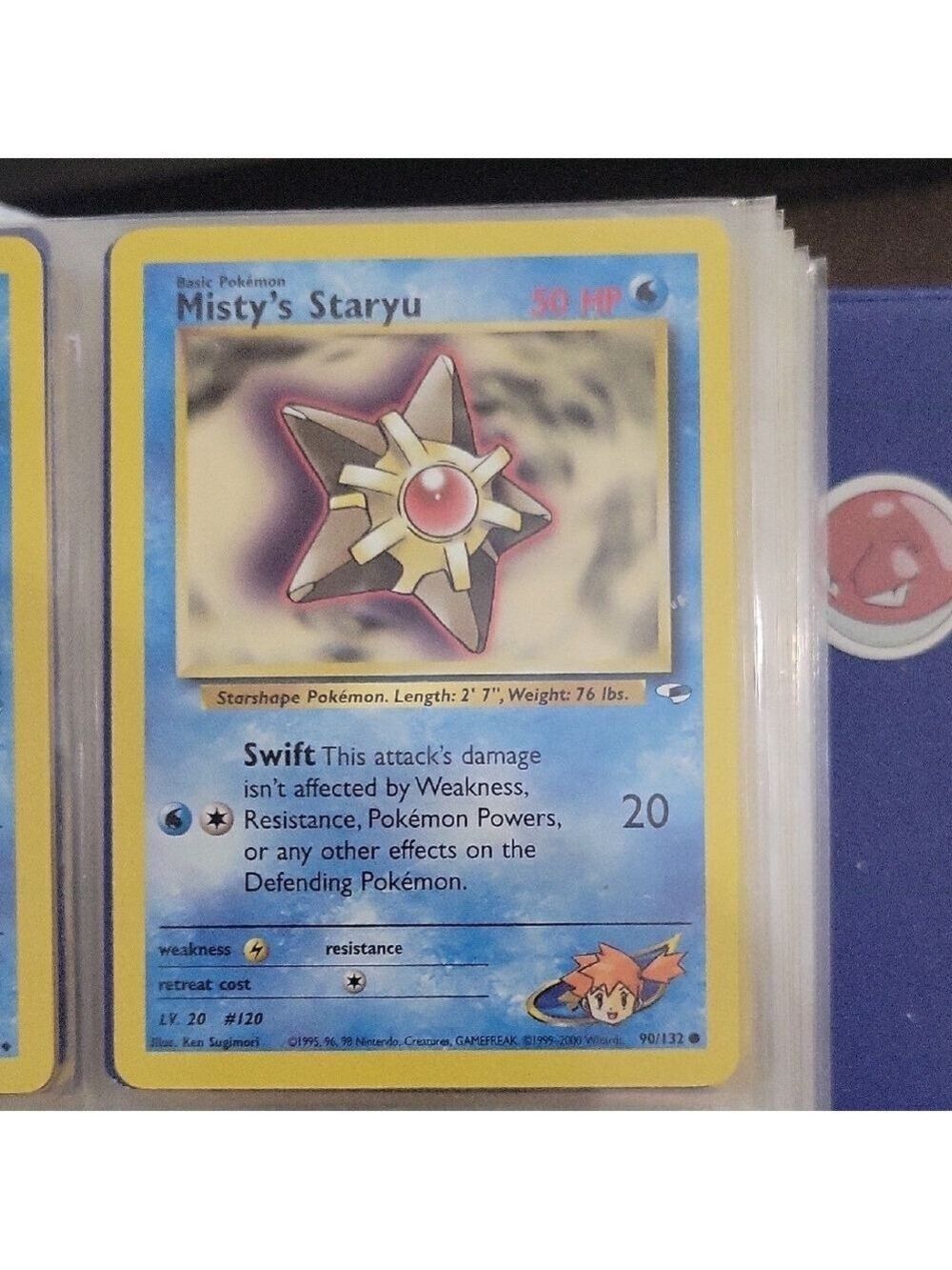 Pokemon Misty's Staryu Card